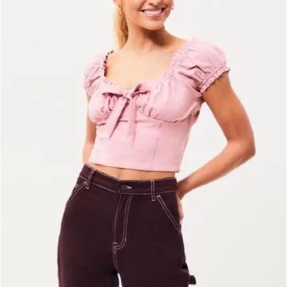 Pacsun NWT Lottie Moss Cropped Blouse
